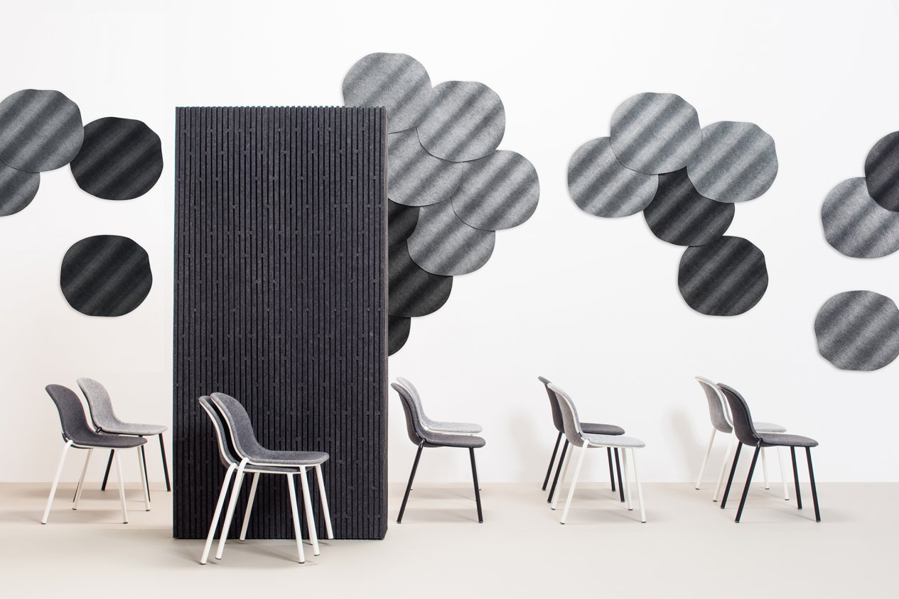 Onde | Acoustic wall panel | PET felt wall panel | Designed by Perrine